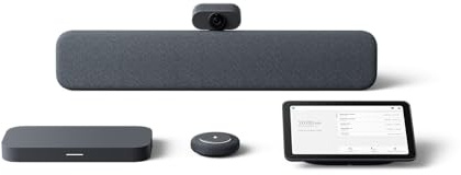 Lenovo Google Meet Series One Gen 2 Medium Room Kit – 12MP Ultra-wide Smart Camera, Smart Audio Bar (Neodymium Speakers), Mic Pod (8 Element), Meet Compute System, 10.1” Touch Controller (Renewed)