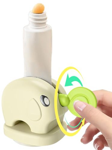 Toothpaste Squeezer - Toothpaste Roller Squeezer Tool - Elephant Design Manual Cream Wringer With Handles Reusable Tooth Paste Holder Pump Dispenser Stand Saves Cream