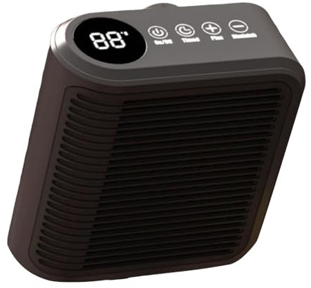 Tuesoa Mini Radiateur Soufflant Multifonction à Fixation Murale, Prise Murale, Radiateur D'Appoint, Radiateur Soufflant Domestique, Prise UE Noire