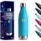 Borraccia Termica, 500 ml Senza BPA, Borraccia, 18/8 Acciaio Inossidabile, Borracce Acciaio Inox, Isolamento Sottovuoto a Doppia Parete, Bottiglia Termica per Scuola, Viaggi, Jogging - Azzurro cielo