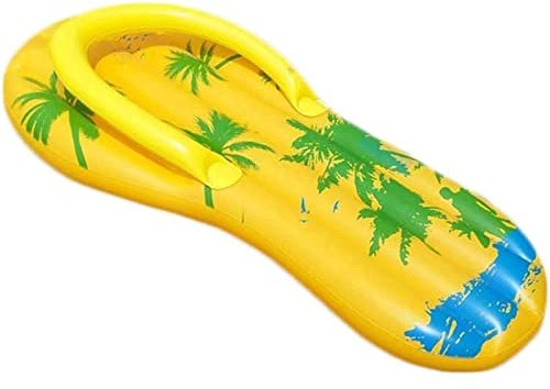 YCVAWEOD Flip-Flops-Form aufblasbare schwimmende Reihe, eingedickter PVC-Schwimmring, aufblasbarer Pool Float für Swimming Pool Party, 160 * 60 cm LWX