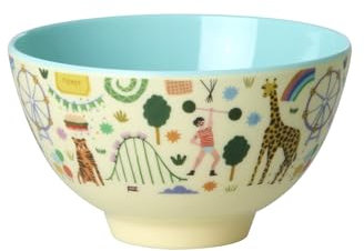 RICE Melamin Schüssel Kinderschüssel Schale klein - Mint - Fun Fair Print