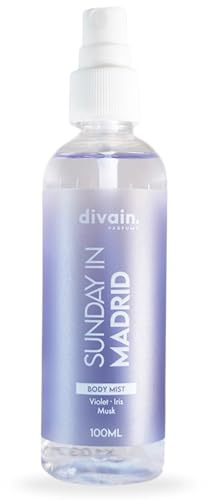 Brume Corporelle Orientale 100ml | Nostalgique & Sophistiquée, avec Poivre Rose, Unisexe | Sunday in Madrid Body Mist | divain.Parfums