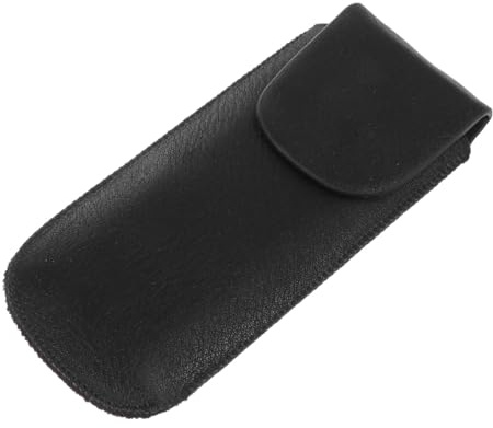 TOVINANNA Mundharmonika Aufbewahrungsbox aus Wasserdichtem Kunstleder Blues Harp Etui mit Flexiblem Deckel Stoßfest und Leicht Praktische Schutztasche für Diatonische Harmonikas Schwarz