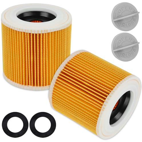 2 Filtro a Cartuccia, Filtro Aspirapolvere Karcher, Ricambio 6.414-552.0