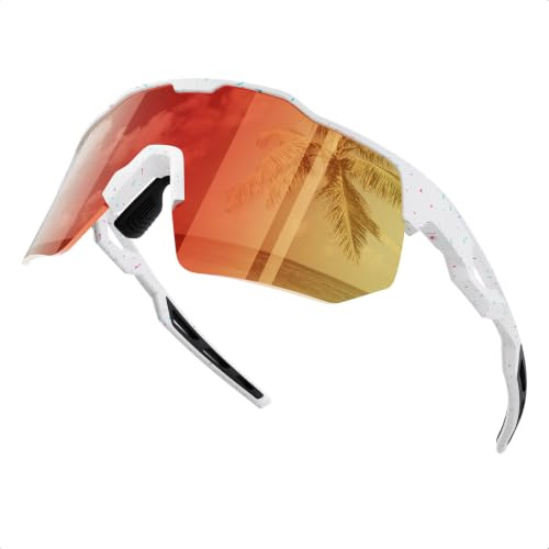 HAAYOT Schnelle Brille, Sportbrille, Fahrradbrille für Herren und Damen – 24g leichter TR-90-Rahmen, polarisiert und UV400, ideal für Rennrad, Laufen