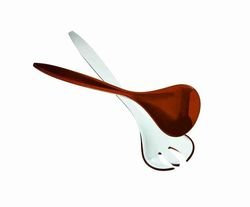 Guzzini Posate Insalata Glam/Vintage, Rosso Chiaro, 27 cm