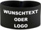 Unbekannt gummielastische Armbinde bedruckt mit IHREM TEXT/schwarz