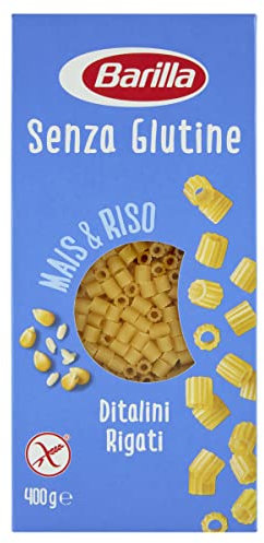 Barilla Pasta Ditalini Senza Glutine, Pastina di Mais Bianco, Mais Giallo e Riso Integrale - 400 gr