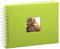 Hama Fotoalbum 24x17 cm (Spiral-Album mit 50 weißen Seiten, Fotobuch mit Pergamin-Trennblättern, Album zum Einkleben und Selbstgestalten) hellgrün