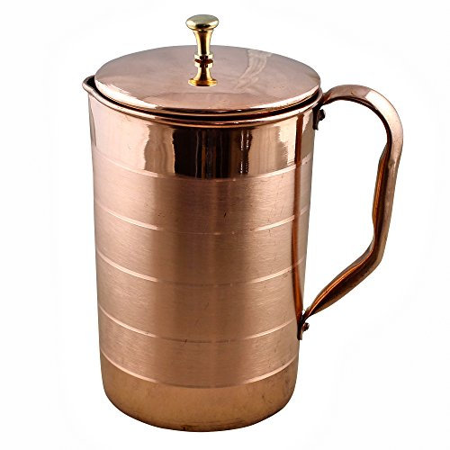 Stylla London Pure Krug Wasser Krug mit Deckel Drinkware Utensilien, Kupfer, 9,92 X 170 x 5,28 cm