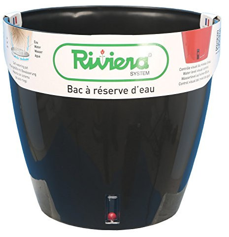 Riviera-Pot DE Fleurs EVA Rond Ø31-NOIR