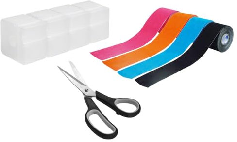 CureTape Starter-Set Kinesiologisches Tape, Kinesiologie Tape, Sporttape, 9-TLG