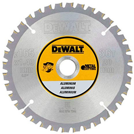 Dewalt Metall-Kreissägeblatt 165/20 36FZ+3° (für Aluminium) DT1911-QZ