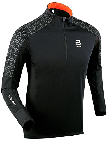 Daehlie Herren Mora Zip Longsleeve, Black, XL