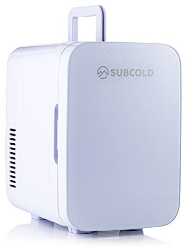 Subcold Ultra 6 Mini Fridge Cooler & Warmer | 3rd Gen | 6L capacity | Compact, Portable and Quiet | AC+USB Power Compatibility (White)