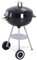 Outsunny Barbacoa de Carbón Vegetal con Ruedas Parilla de Carbón BBQ Portátil Tapa y Tazón Esmaltados Mangos de Madera 48x56x85cm para Jardín Exterior Picnic Acampada