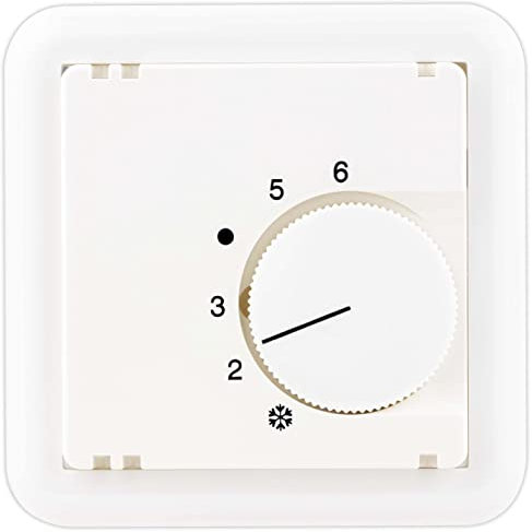 REV 0216880106 Vario, Abdeckung für Heizungsregler (Schliesser), Bedienfeld Thermostat Heizung, Weiss