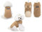 Tineer Pet Doggy Winter Lamm Kaschmir Mantel Warme Outdoor Fleece Hundefleece Futter Pullover Jacke Weste für kleine mittelgroße Hunde, L, Khaki (Hell Braun)