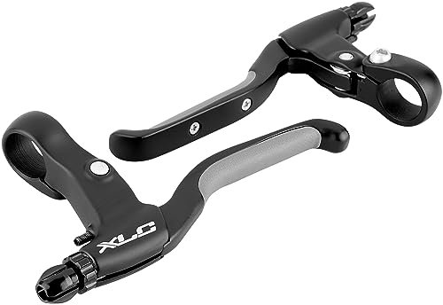 XLC Bremshebelset BL-V05, Alu, schwarz/schwarz gummiertfür V-Brake