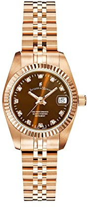 Jacques Du Manoir Damenuhr - Inspiration, 26 mm Analog Quarzuhr mit Edelstahl Armband