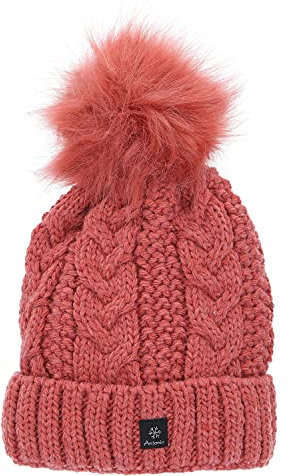 Antonio Damen Strick Mütze Beanie W23/24 lachs