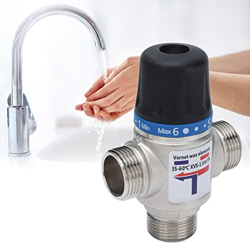 3-Wege-Thermostat-Mischwasserventil, automatisch abgeschnittenes Temperaturregelgerät Großes Fluss-Mischventil(G3/4)