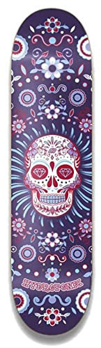 Centrano Unisex – Erwachsene Hydroponic Skateboard Deck, Black Catrina, 8.25