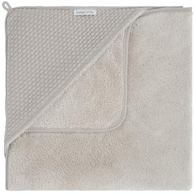 Baby's Only - Kapuzendecke Sky - 75x75 cm - Einschlagdecke Babyschale - Maxi Cosi Decke - für 5-Punkt-Gurten Autositz - Neugeborenen Wickeldecke - Mit Baumwolle - Urban Taupe