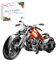 Havefun Technik Motorrad für Harley Supermotorrad Modell, 436 Klemmbausteine Technik Rennen Motorrad Modellbausatz Konstruktionsspielzeug Kompatibel mit Lego Technic