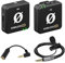 Rode Wireless ME Drahtlos Mikrofon System + Smartlav+ Mikrofon + keepdrum ADP03 TRS-Adapter