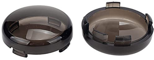 Motorradzubehör, 2 x Rauch-Blinker-Licht-Objektivabdeckung, passend for Harley Davidson Touring Electra Glides Road King