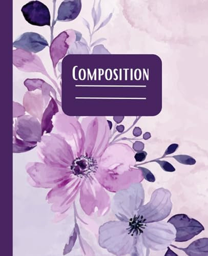 Journal with Purple and White Orchids