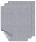 Stoff Patches Selbstklebend, 3er Flicken selbstklebend Stoff 20 X 28 cm Leinenstoff Reparatur Patches Klebeflicken für Textilien Stoffflicken für Sofas, Autositze,Vorhang, Kopfteile, Grau