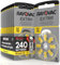 240 Hearing Aid Batteries 10 Rayovac Extra - 30 Blisters of 8 Batteries