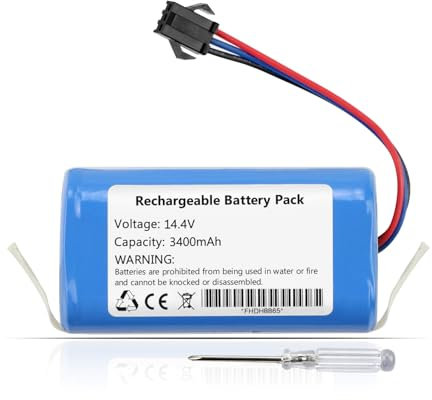 ZTHY New Vacuum Battery Replacement for AIRROBO P20 Robot Vacuum Cleaner 14.8V 3400mAh