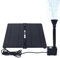 FIVMEN Solar Springbrunnen Solarbrunnen für Draussen 20W Solarspringbrunnen mit 4 Düsen Teichpumpe für Teich Vogeltränke Pool Garten (Klappbare)