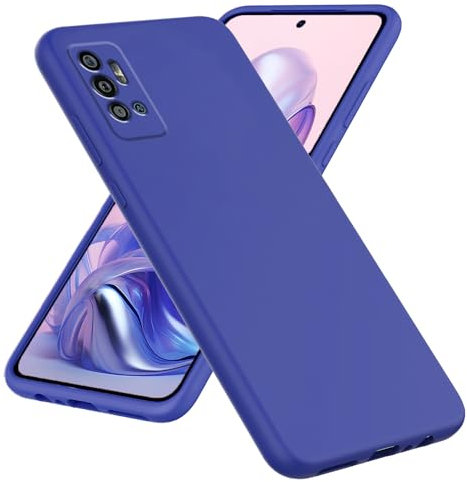 YSONCHAN Silikonhülle für ZTE Blade A71, Bumper Schutzhülle, Anti-Fingerabdruck Handyhülle, Stoßfest Weiche Hülle und leicht zu Reinigen Case. Blau