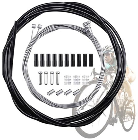 Kit De Gaines De Cables De Freins De Vélo,Kit De Boîtier De Câble De Frein Intérieur Universel,Kit De Remplacement De Câble De Frein Et Boîtier, Cable De Frein Vélo, Universel Câble De Frein Pour Vélo