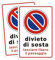 2 Pezzi Cartello proprietà privata Divieto di sosta– 20x30 cm Cartelli stradali Alluminio Metallo – Lasciare libero il passaggio!
