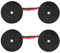 Ersatzband für Schreibmaschine, Schreibmaschinenbändern, Nylon Typewriter Farbband, für die Meisten Schreibmaschinen, Doppelte Bandspule, Universelle, Langlebige, Schwarz + Rot, 5 Meter, 2PCS
