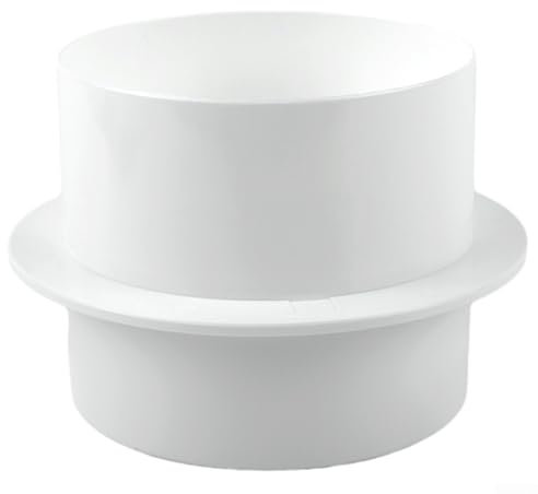 Clapet anti-retour en PVC pour cuisine et salle de bain - Amortisseur de refoulement pour tuyau rond - Empêche l'irrigation inversée et la ventilation - Essentiel (100 mm)