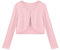Arshiner Girls Cardigan Maniche Lunghe Casual con Scollo a V in Maglia Cardigan Bolero Giacca a Spalla Giacca Bolero con Bottoni Frontali Rosa 140