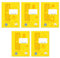 Staufen premio Schulheft - 5 Hefte je 32 Blatt, DIN A4, Lineatur 1 (5 x 5 x 5 mm liniert), 90 g/m² Recyclingpapier