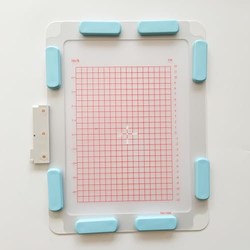 Bequilter Magnetischer Stickrahmen aus Metall, 260 x 200 mm, mit 8 starken Magneten, #4131165-01, kompatibel mit Husqvarna Viking Stickmaschinen