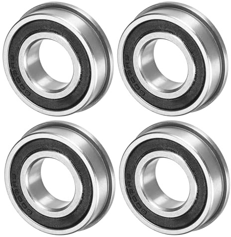 M METERXITY 4 Pcs F6003-2RS Cuscinetto A Sfere Con Flangia 17 x 35 x 10mm