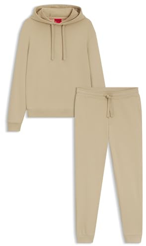 HUGO Mens Tracksuit DapoDayote Contrast-branding tracksuit in cotton terry