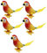 ERINGOGO 5 Piezas Mecanismo Relojería de Loro Animales de Juguete Coloridos Decoración Infantil