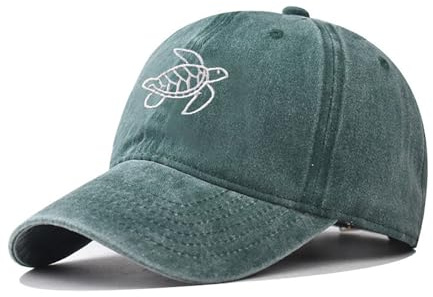 Schildkröte bestickte Baseballkappe Klassische Vintage Baumwolle Kappe Neutral Baseball Cap Outdoor Cap