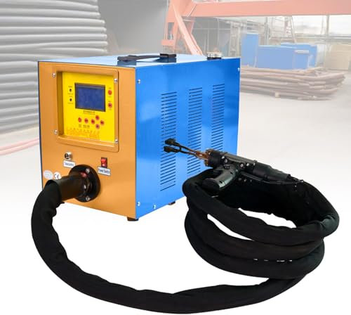 VNATWGOO Appareil De Chauffage par Induction 1500 W, pour Barres Rondes en Acier Et Cuivre, Tubes Ronds, Plaques, Vis, éCrous, Roulements De Broches